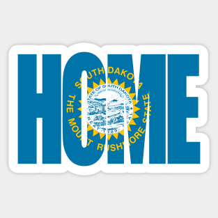 South Dakota Home - State Flag Sticker